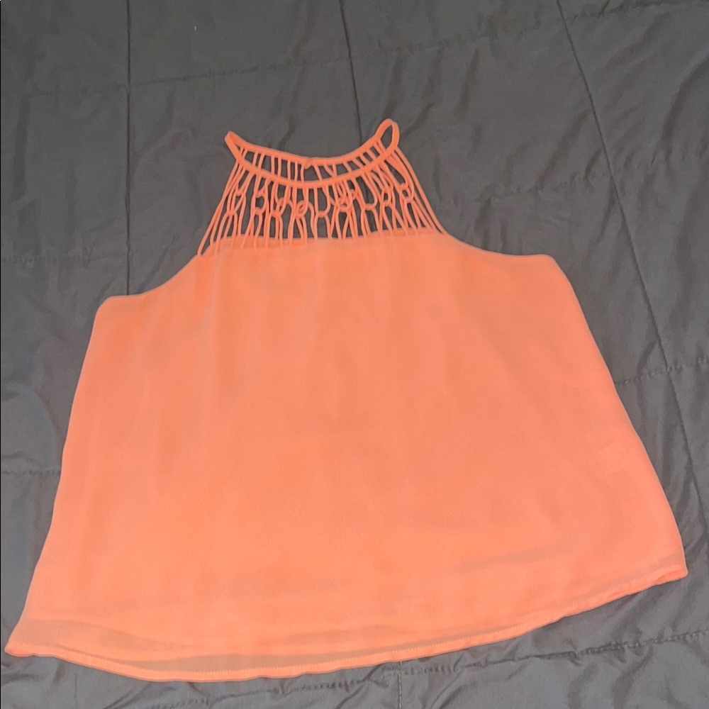Naked Zebra Coral Halter Top - Picture 4 of 6